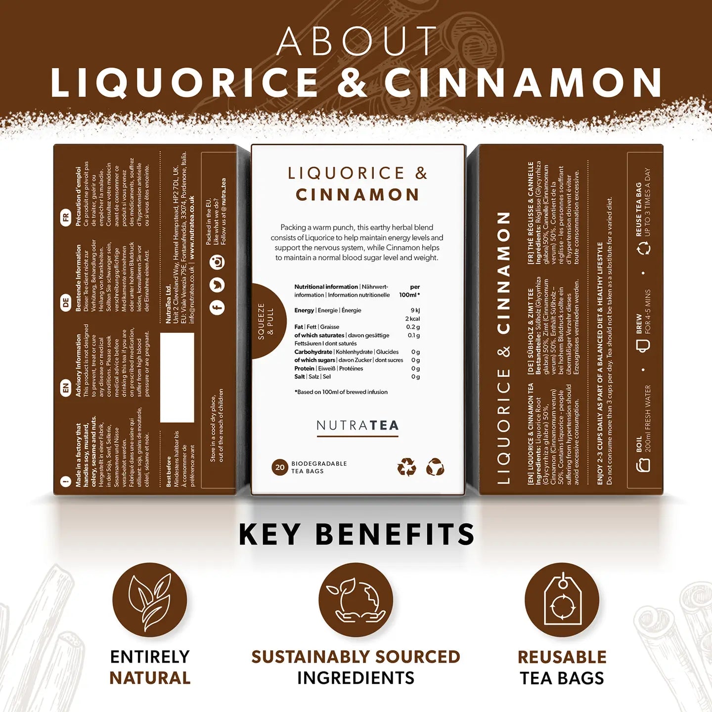Liquorice & Cinnamon Herbal Tea