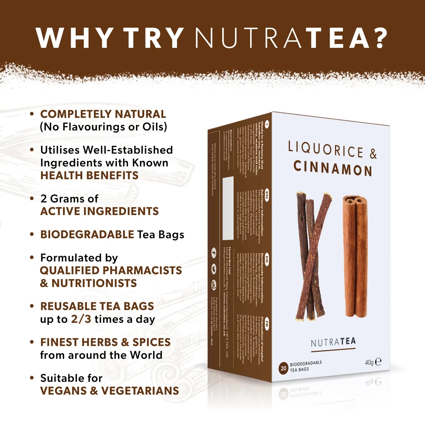 Liquorice & Cinnamon Herbal Tea